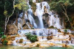 Kuang Si Falls - Mekong River Cruise